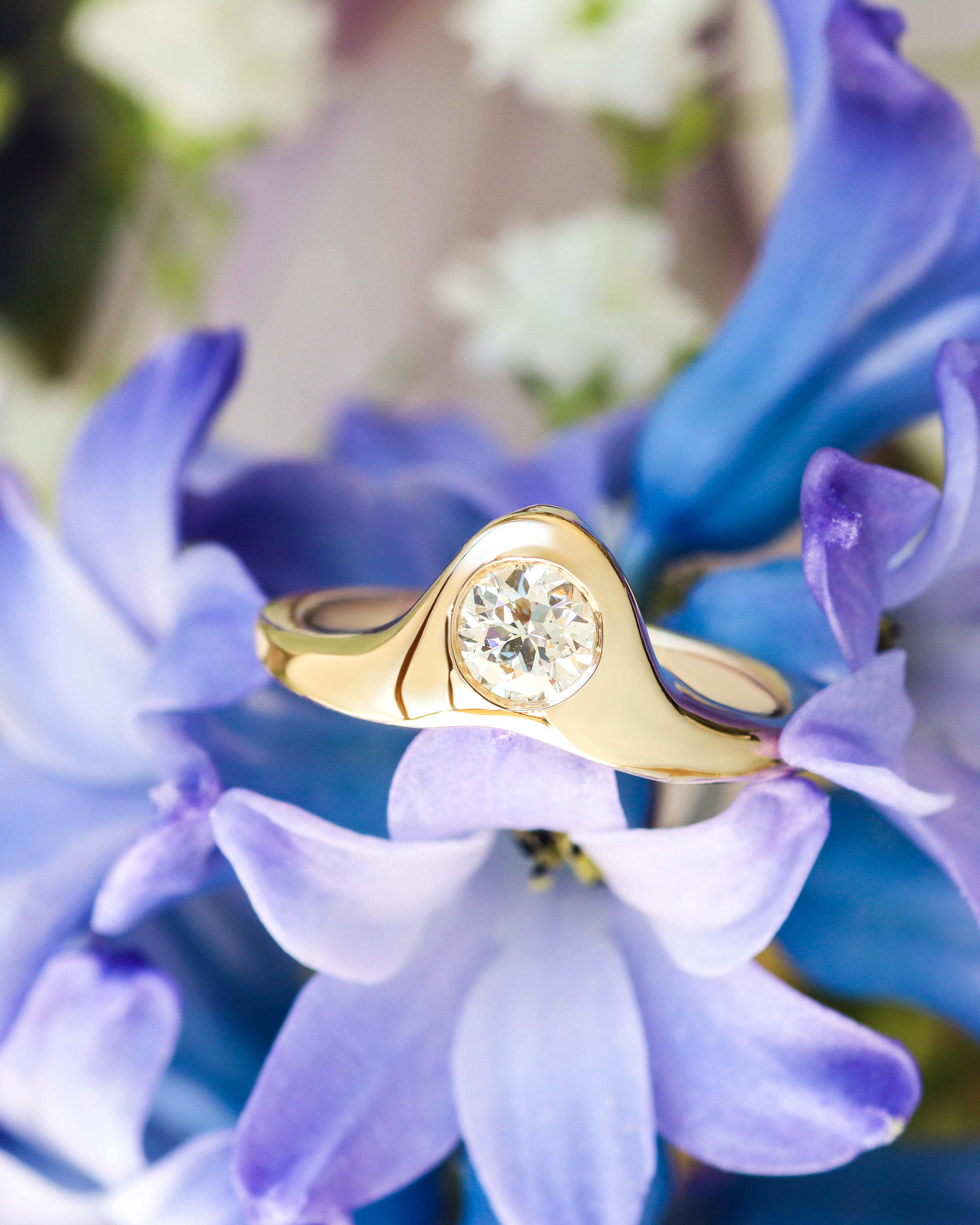 Bezel Set / Diamond Ring By Nishi