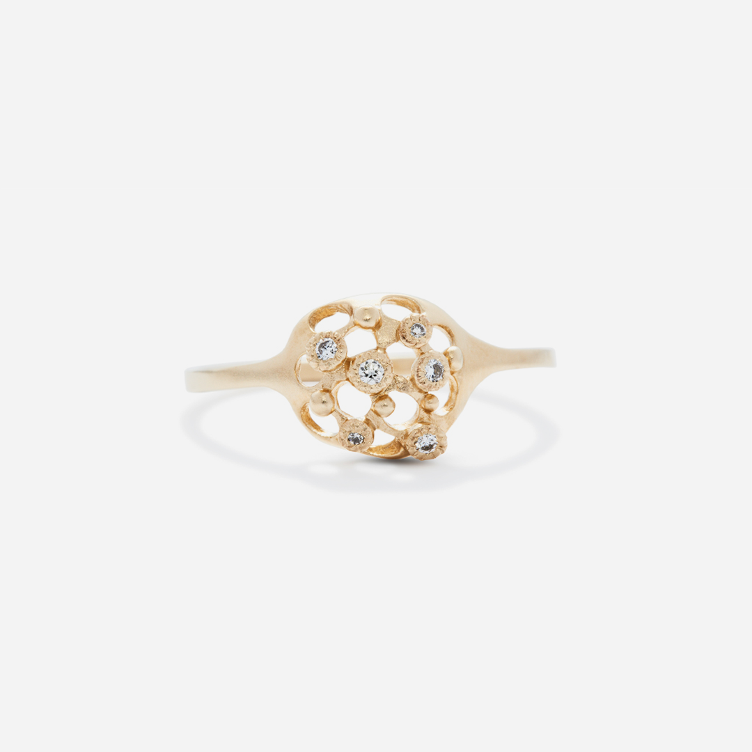 Melee 49 / White Diamonds By Hiroyo in rings Category