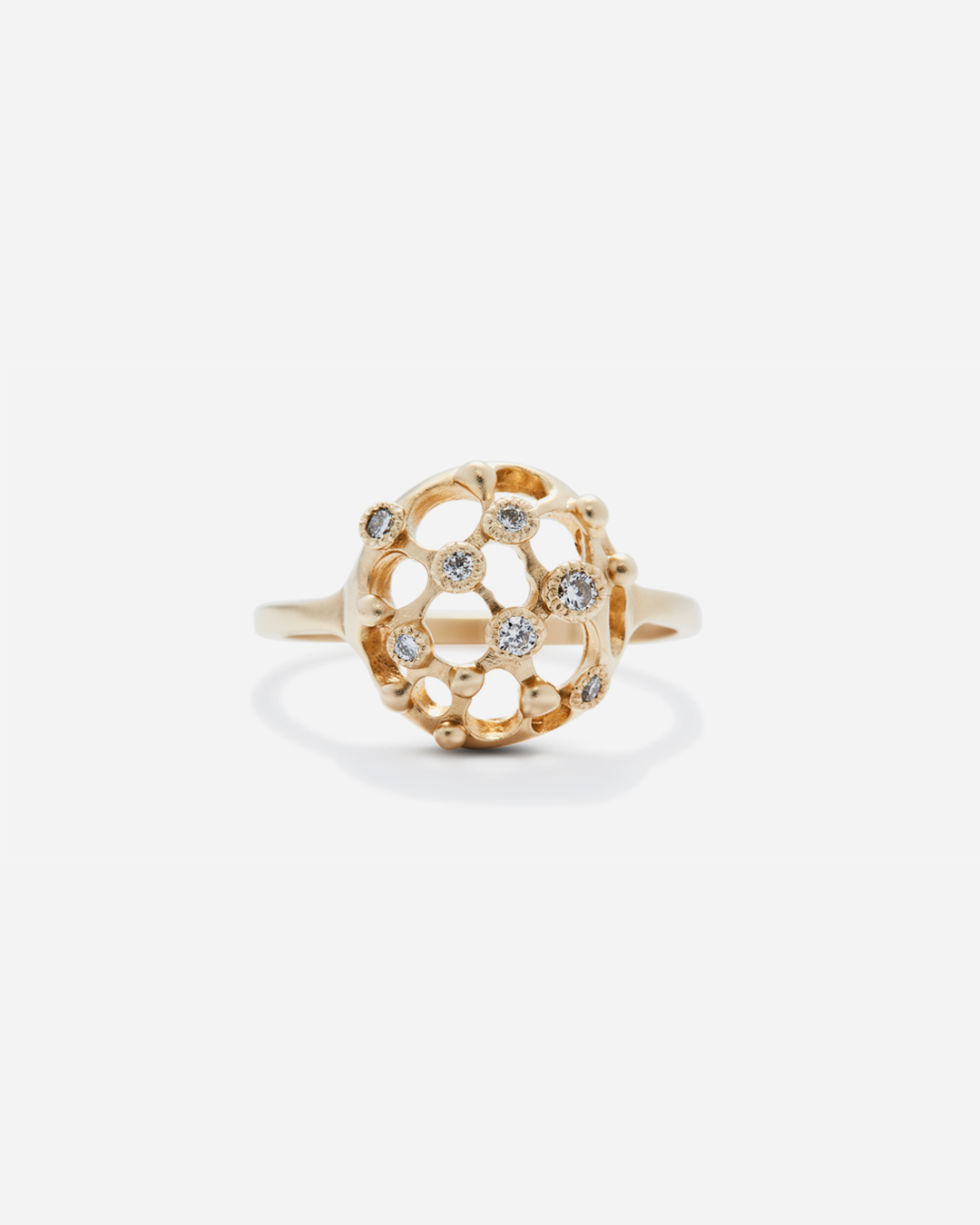 Melee 54 / White Diamond Ring By Hiroyo