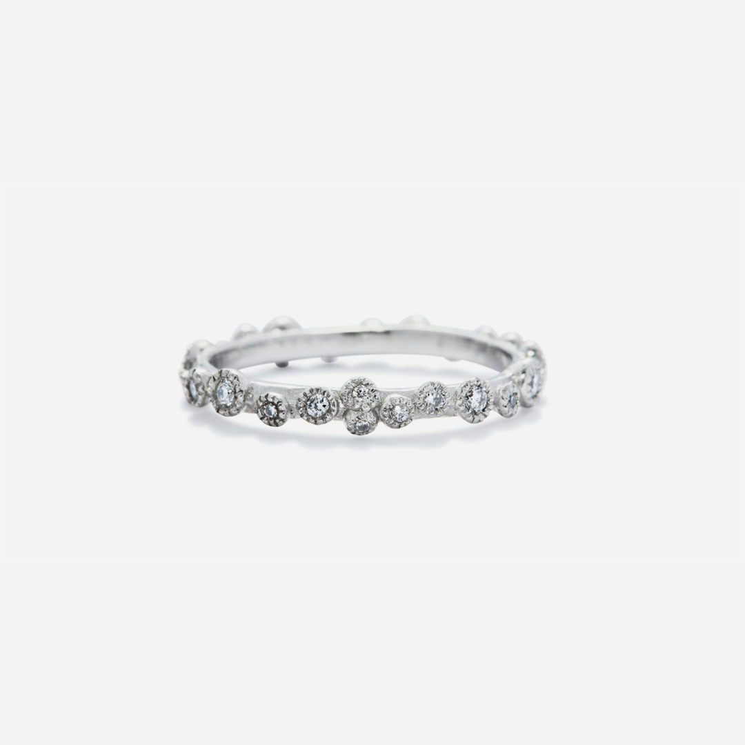 Melee 31 / White Diamond Ring By Hiroyo in rings Category