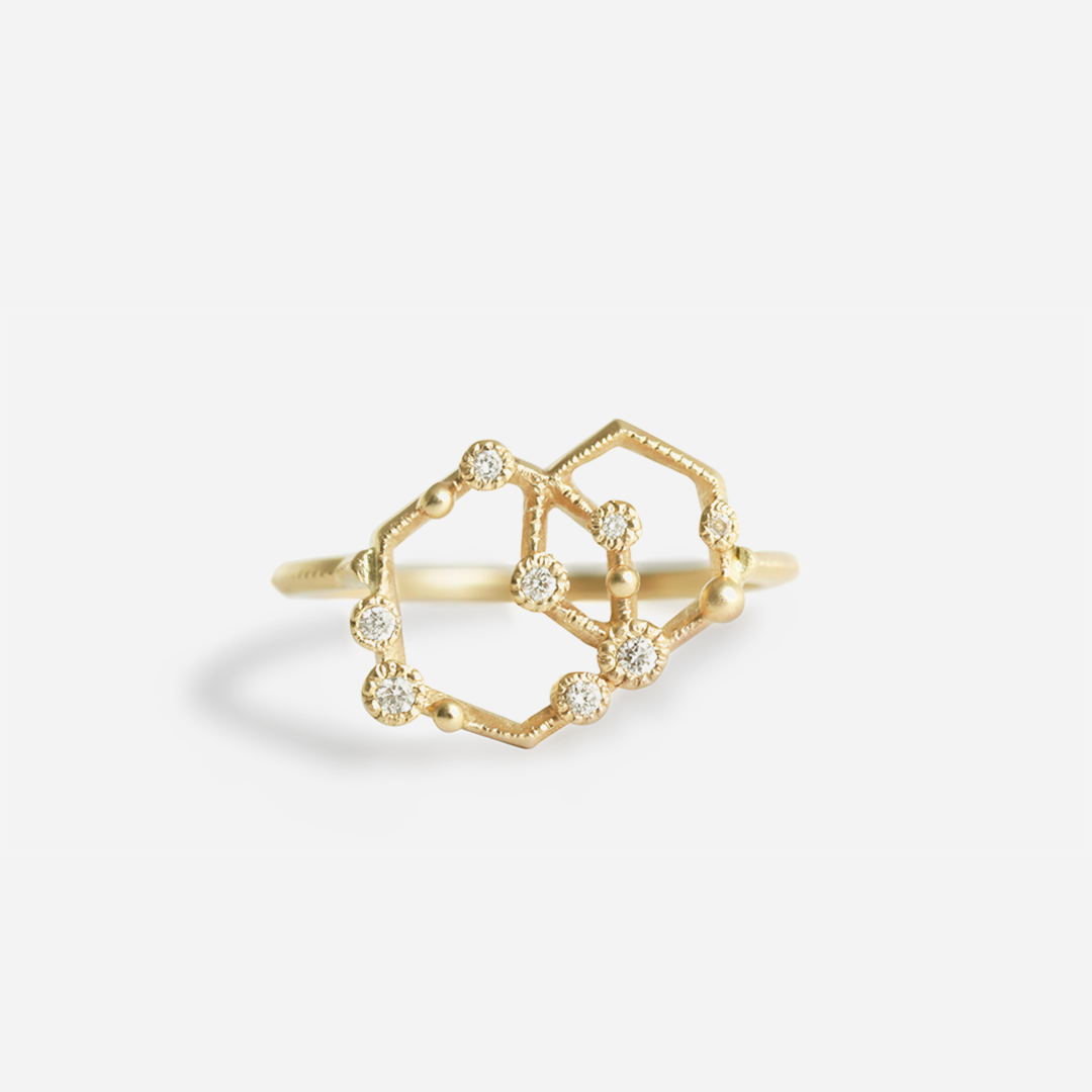 Melee 63 / White Diamonds By Hiroyo in rings Category