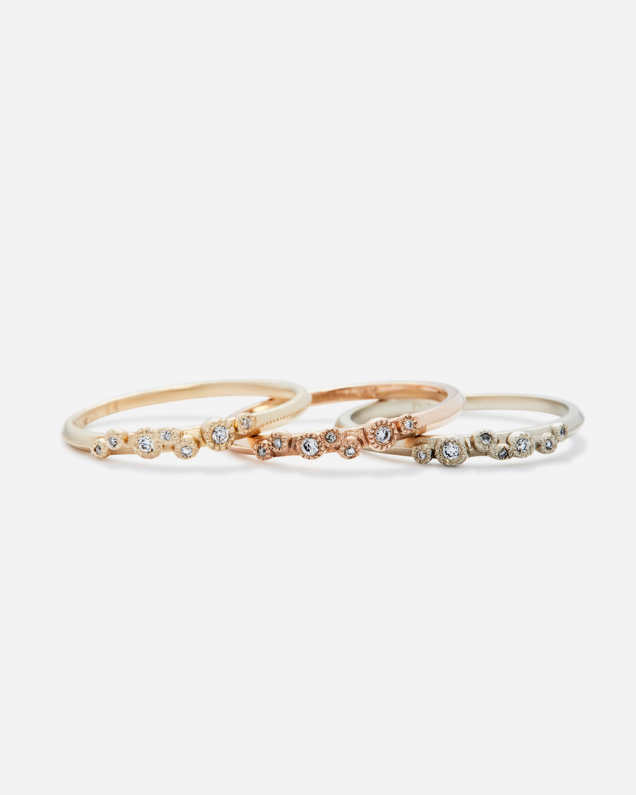 Melee 13 / White Diamonds By Hiroyo in rings Category