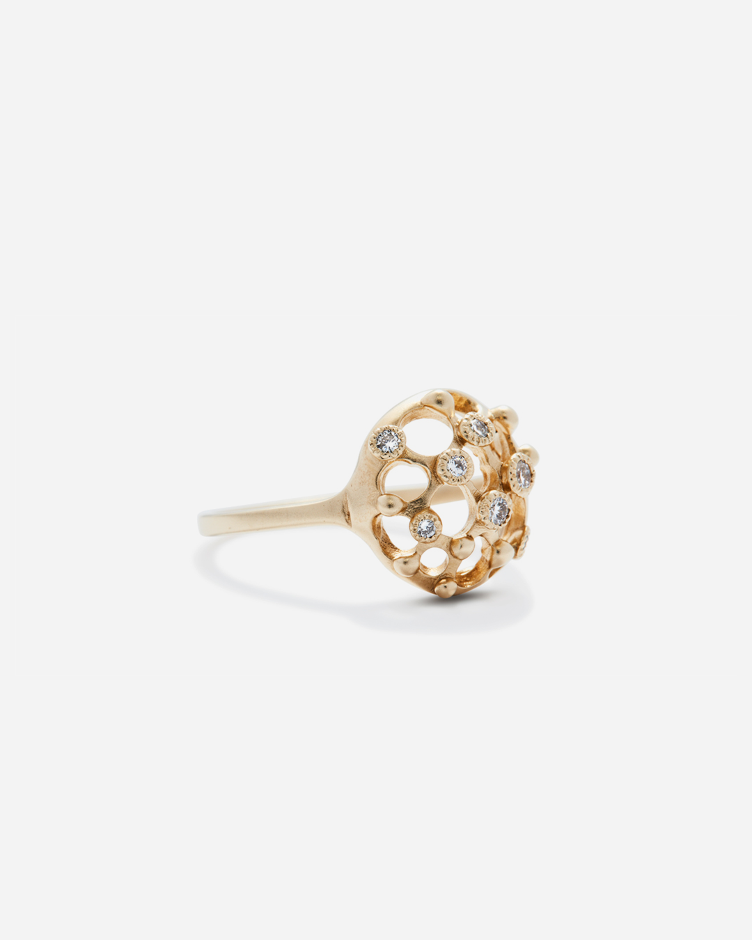 Melee 54 / White Diamond Ring By Hiroyo