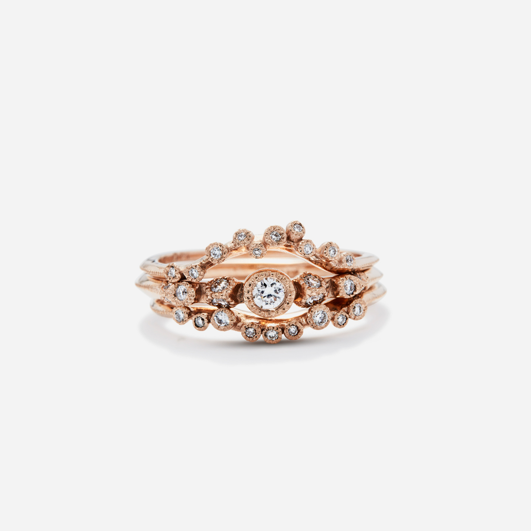 Melee 1 / White Diamonds By Hiroyo in rings Category