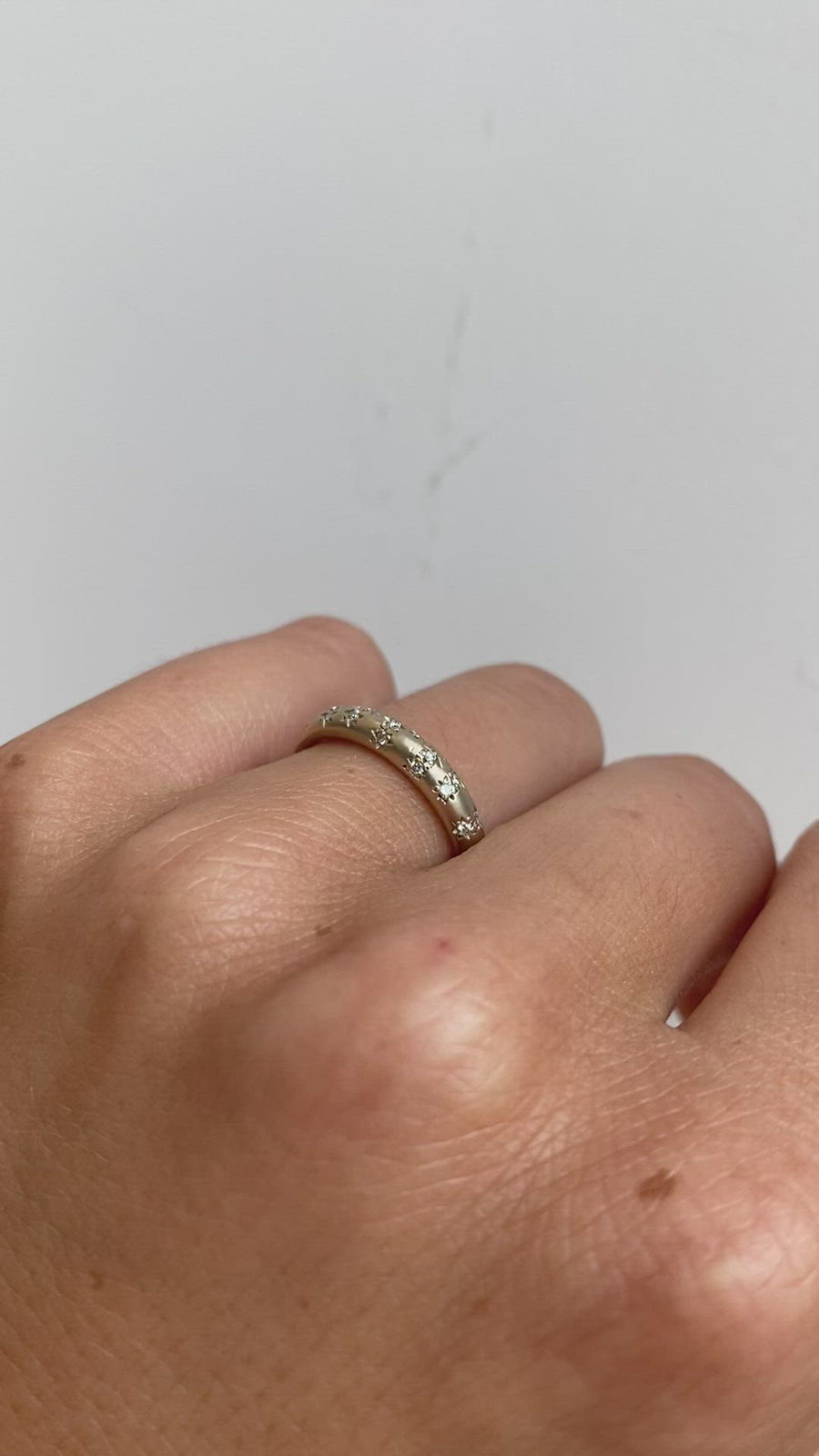 Moon Band / Star Set Diamonds