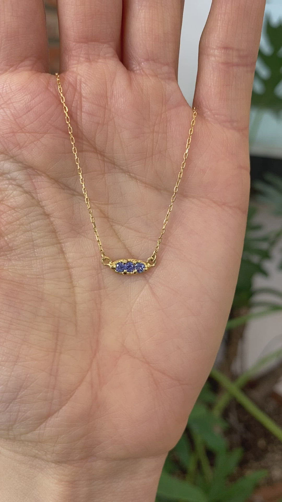 Silk / Purple Sapphire Pendant