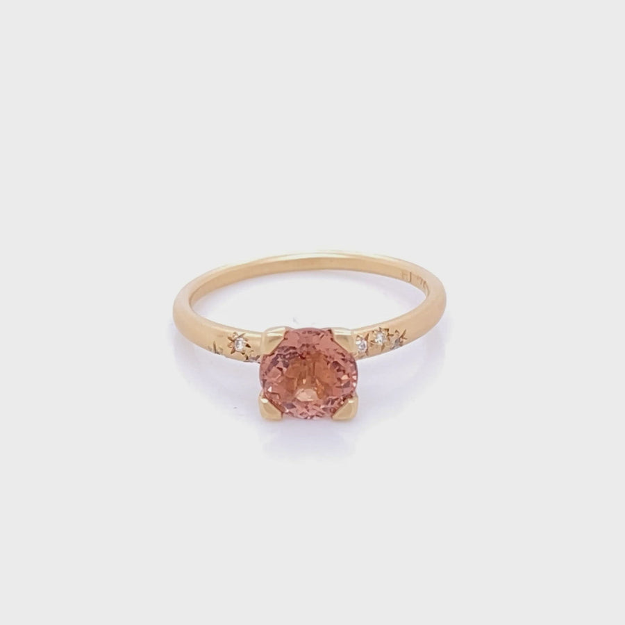 PM 3 Star / Orange-Pink Tourmaline