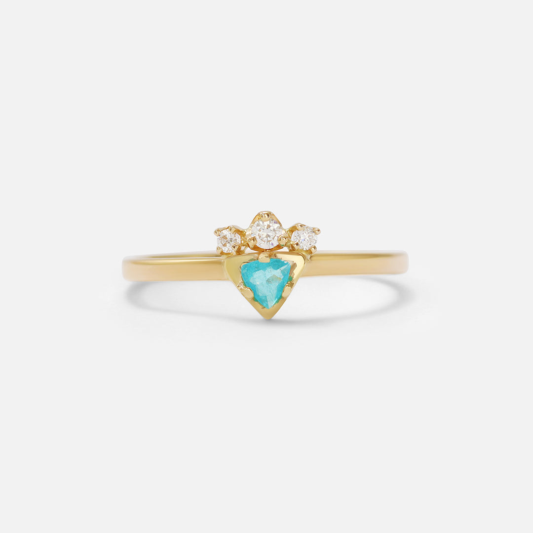 Paraiba Tourmaline / Ring By Akiko in ENGAGEMENT Category
