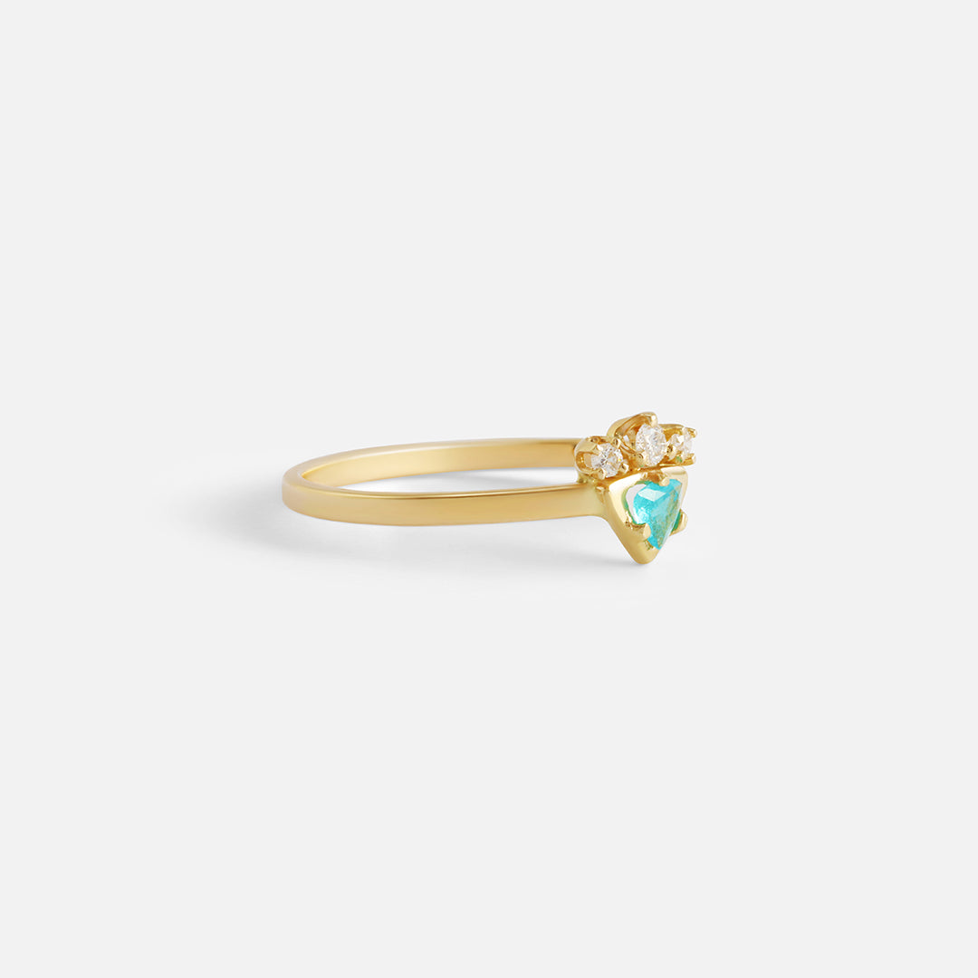 Paraiba Tourmaline / Ring By Akiko in ENGAGEMENT Category