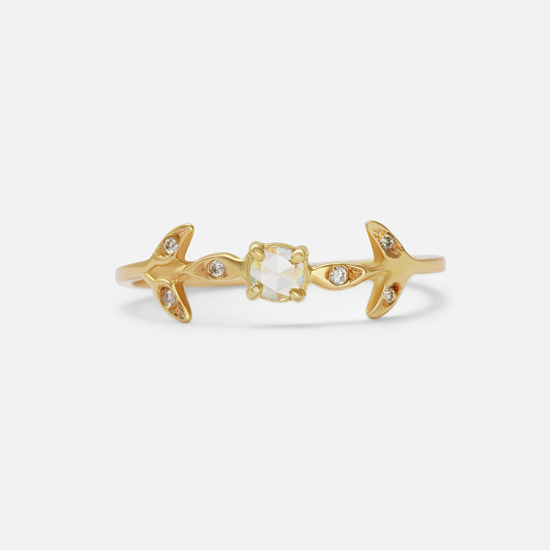 Rose Cut Diamond / Ring By Akiko in rings Category