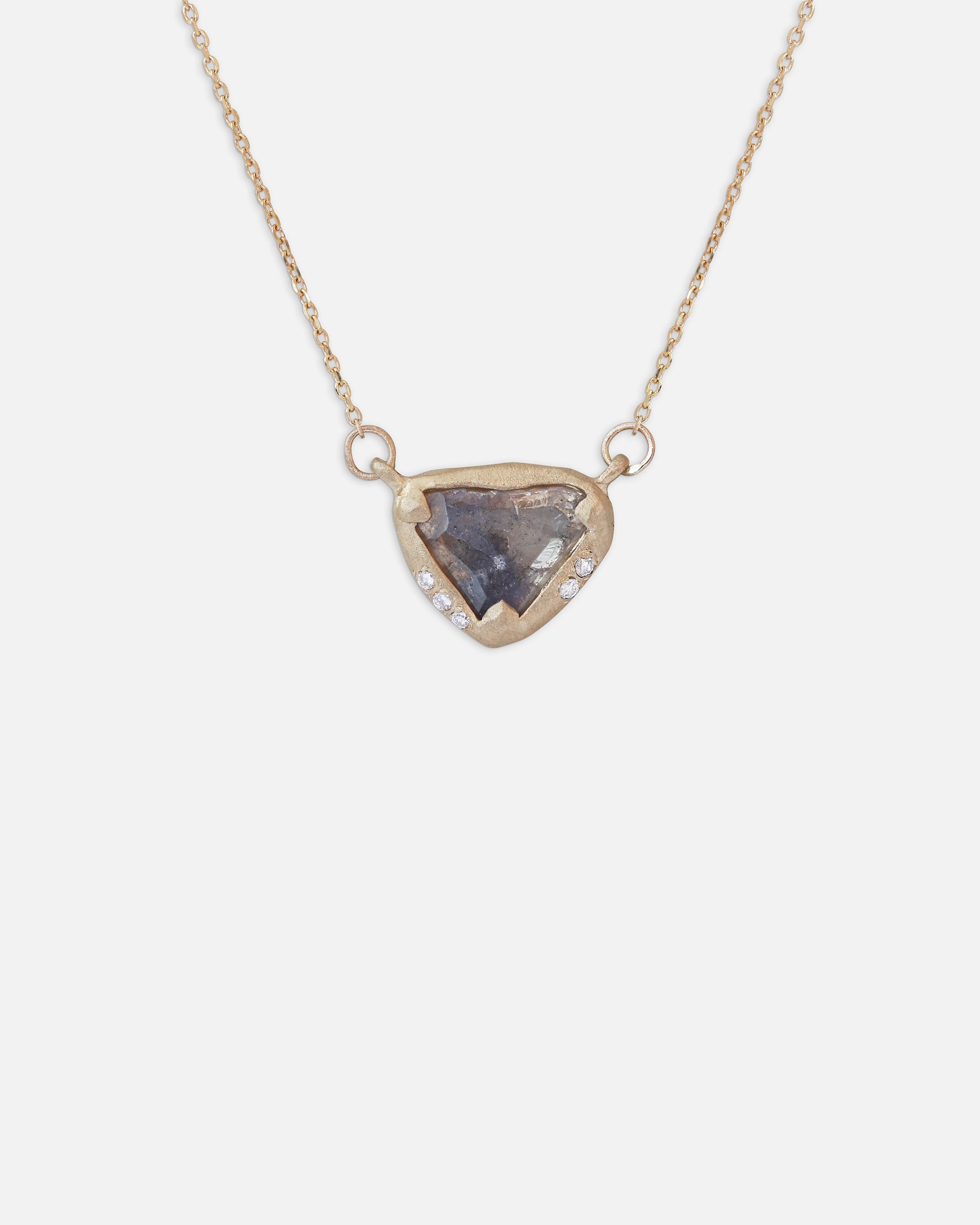Dark Grey and White Sliced Diamond / Pendant By Ariko in pendants Category
