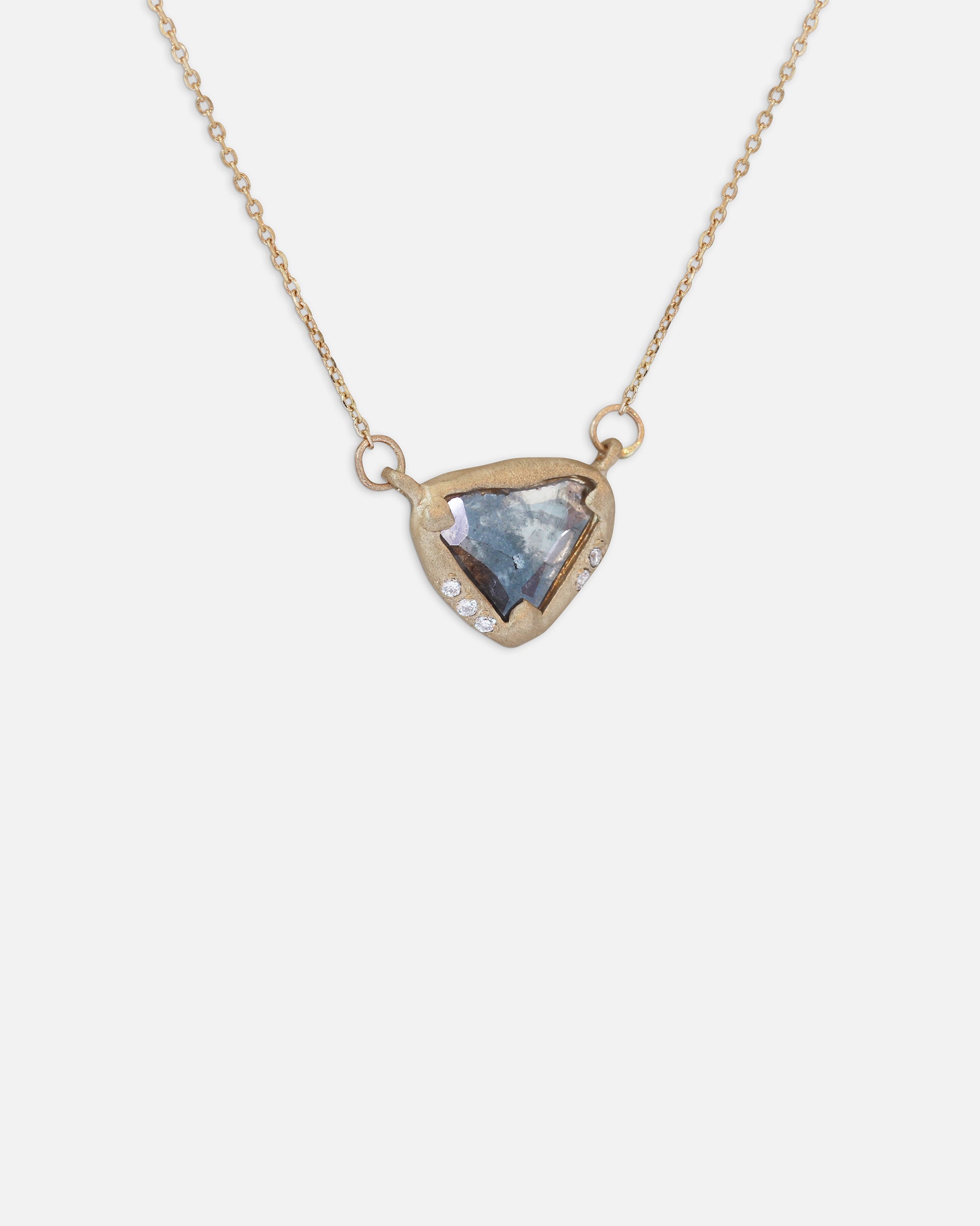 Dark Grey and White Sliced Diamond / Pendant By Ariko in pendants Category