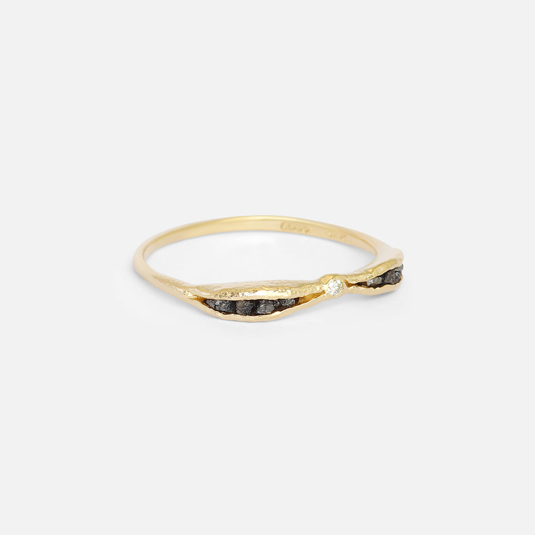 Fancy Grey & Black Diamond / Ring By Ariko in rings Category