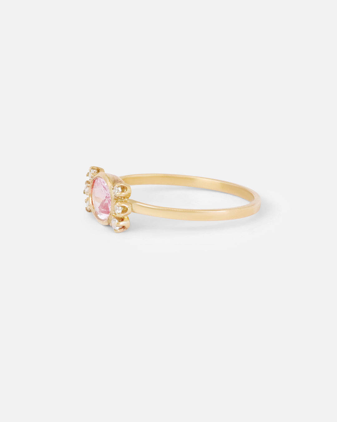 Pink Oval Sapphire / Ring By Akiko in ENGAGEMENT Category