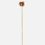 Single Earring / Rose & Chain By Akiko in earrings Category