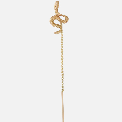 Single Earring / Serpent & Chain By Akiko in earrings Category