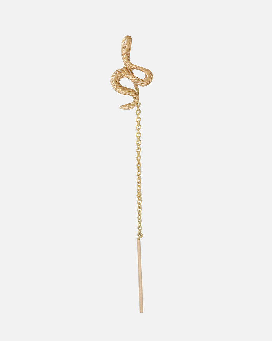 Single Earring / Serpent & Chain By Akiko in earrings Category