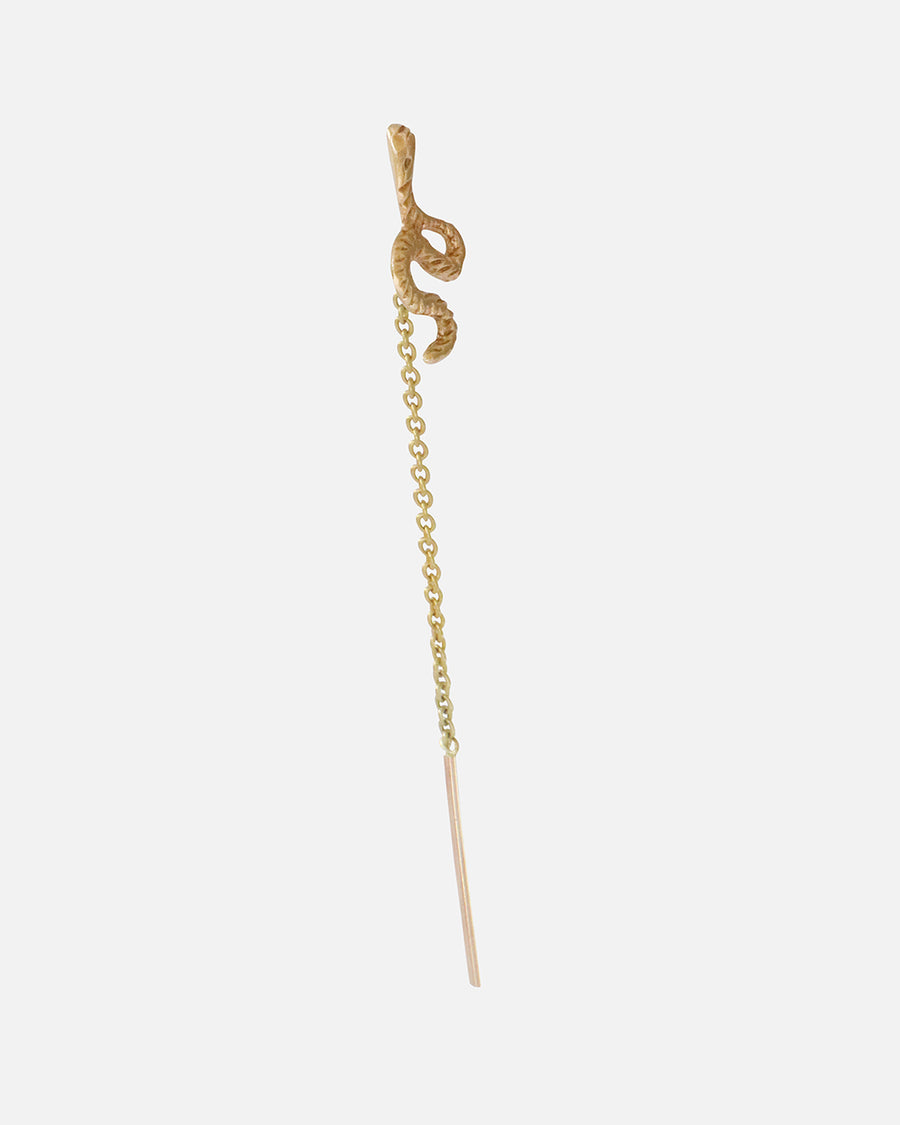 Single Earring / Serpent & Chain By Akiko in earrings Category