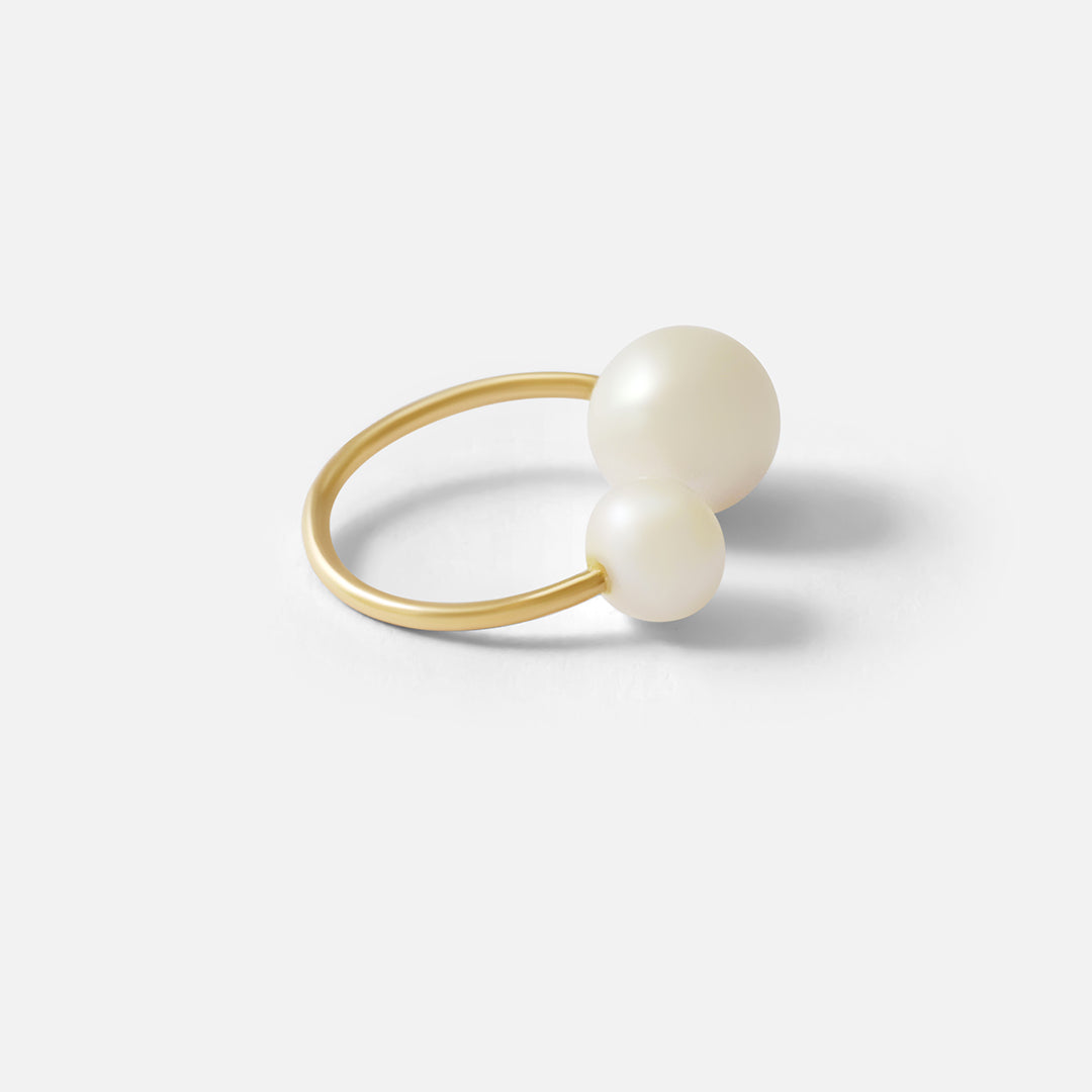 Pearl Ear Cuff By Akiko in earrings Category