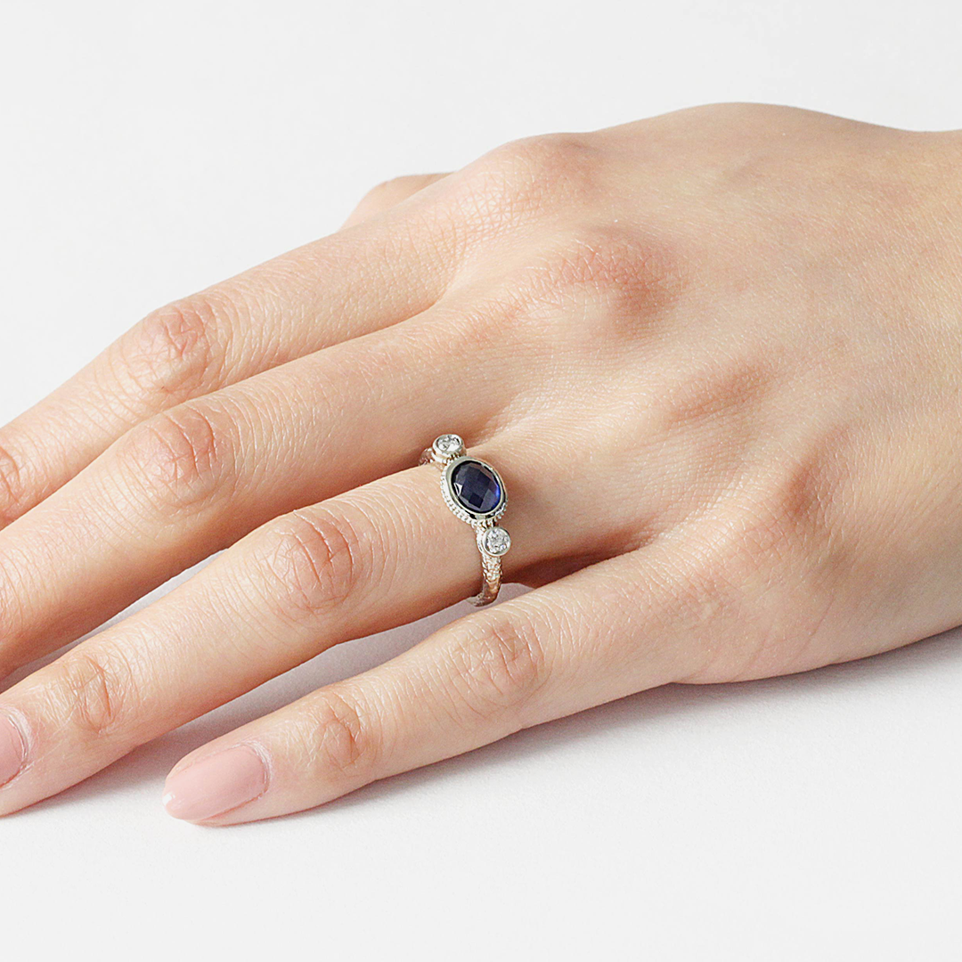 Alex Ring / Sapphire + Diamonds By fitzgerald jewelry
