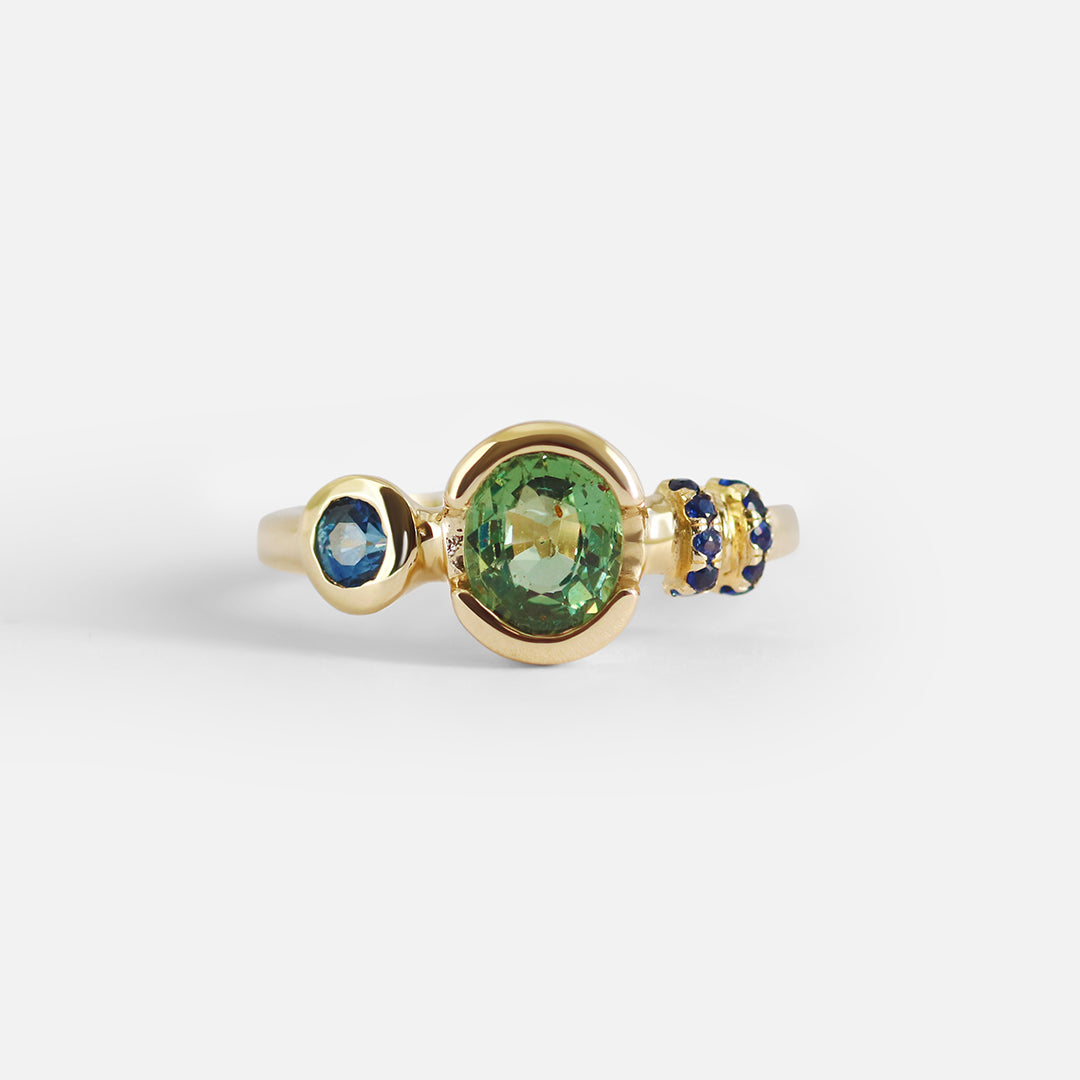 Nebula / Sapphire Ring By Alfonzo in rings Category