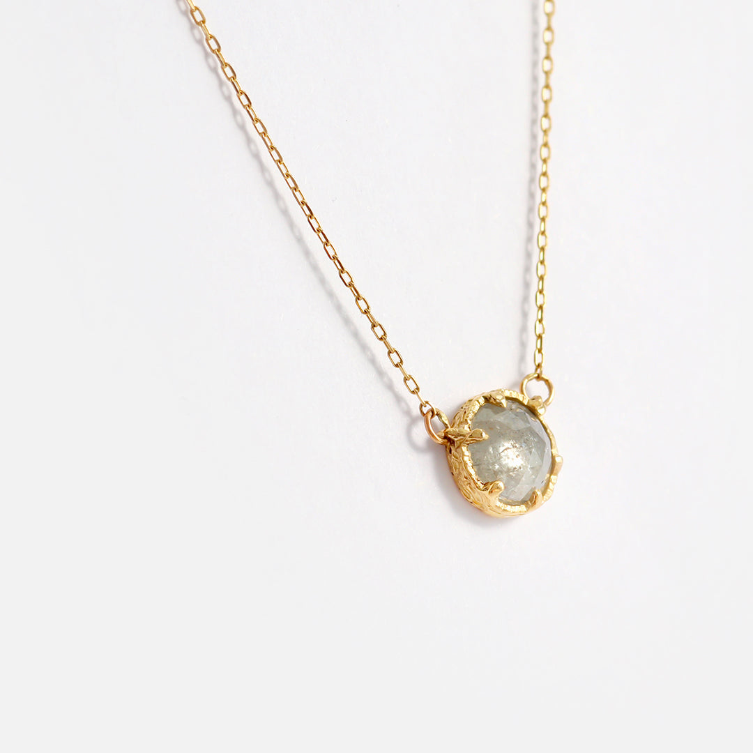 Rose Cut Grey Diamond / Pendant By Ariko in pendants Category