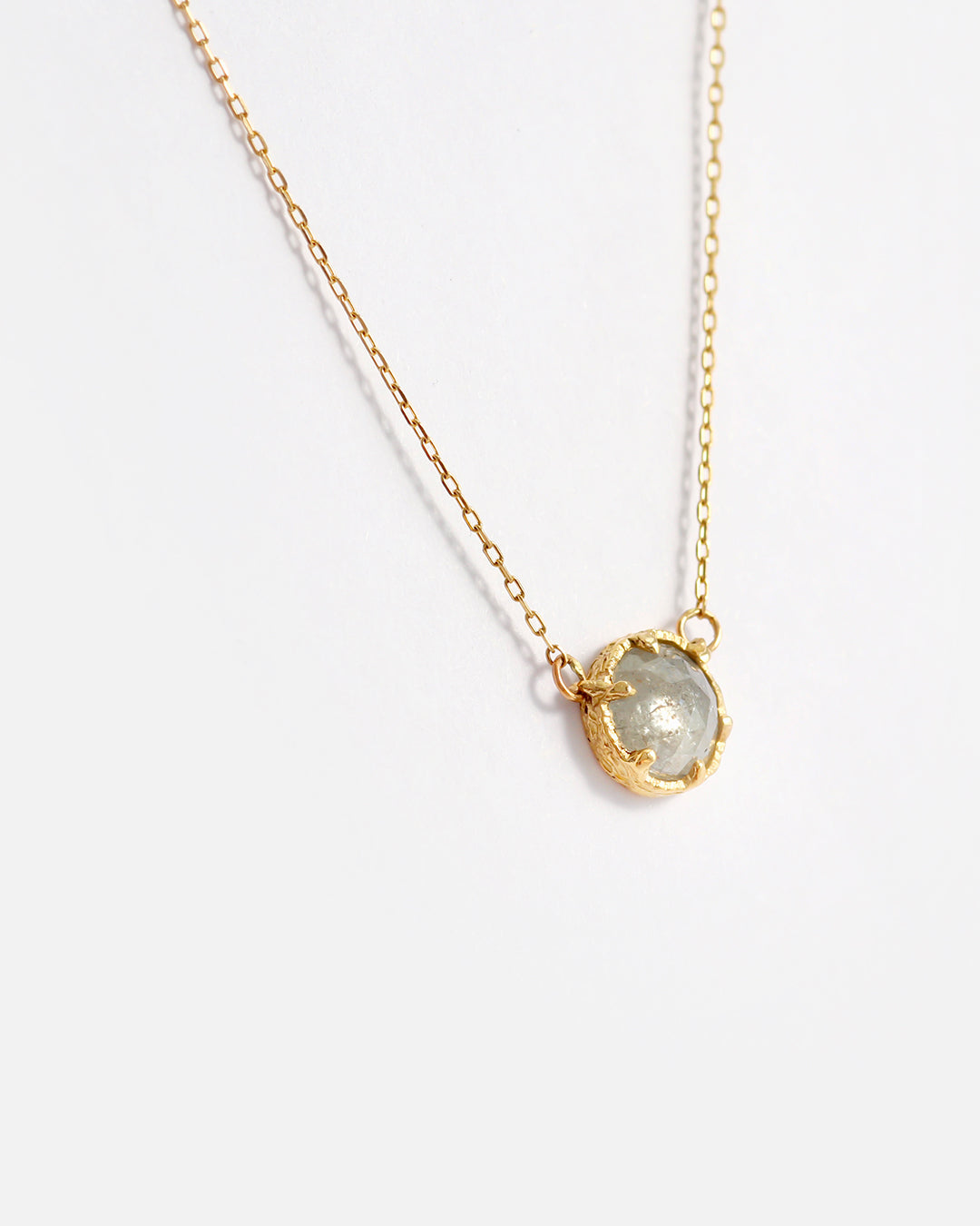 Rose Cut Grey Diamond / Pendant By Ariko in pendants Category
