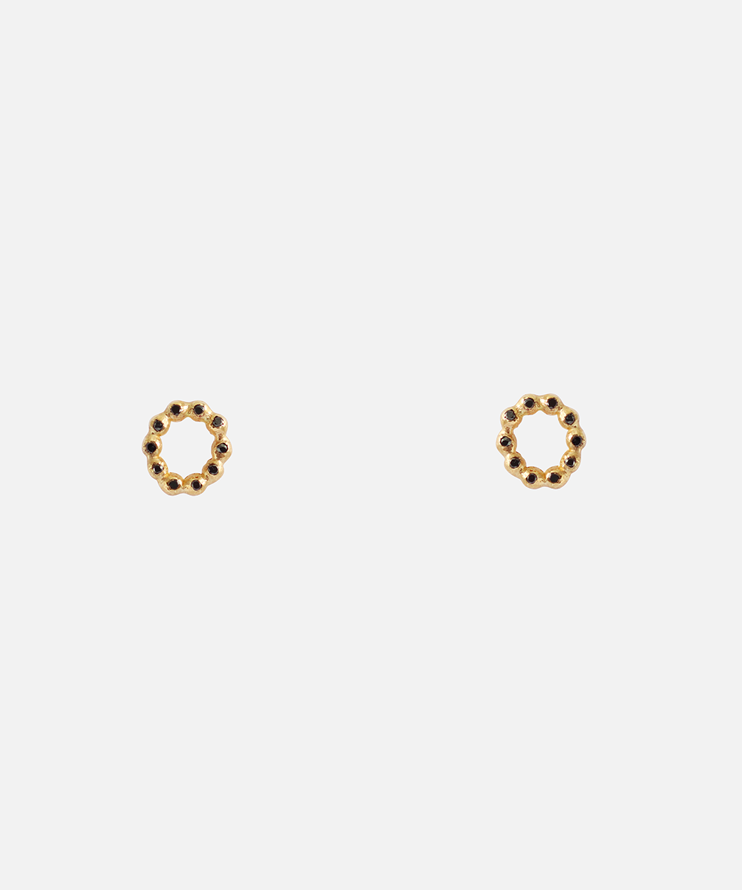 Black Diamond Circle / Studs By Ariko