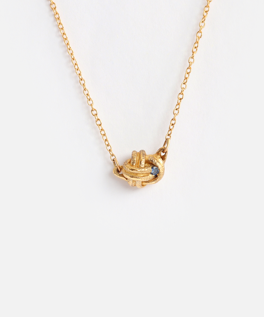 Blue Sapphire Knot / Pendant By Ariko