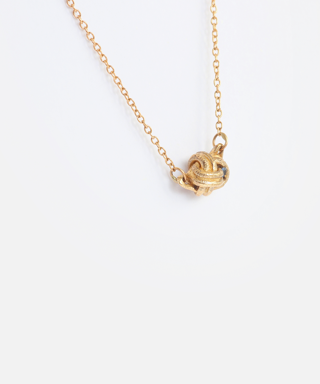 Blue Sapphire Knot / Pendant By Ariko