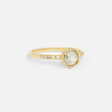 Rose Cut Light Grey Diamond / Ring By Ariko in ENGAGEMENT Category