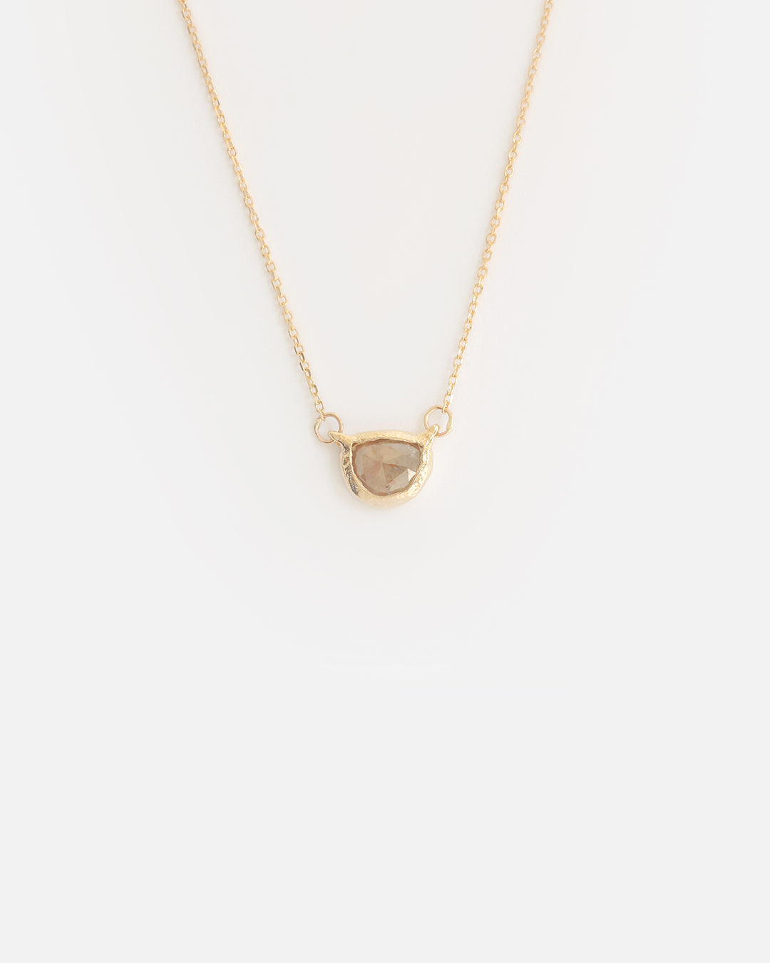 Flat Brown Grey Diamond Necklace By Ariko in pendants Category