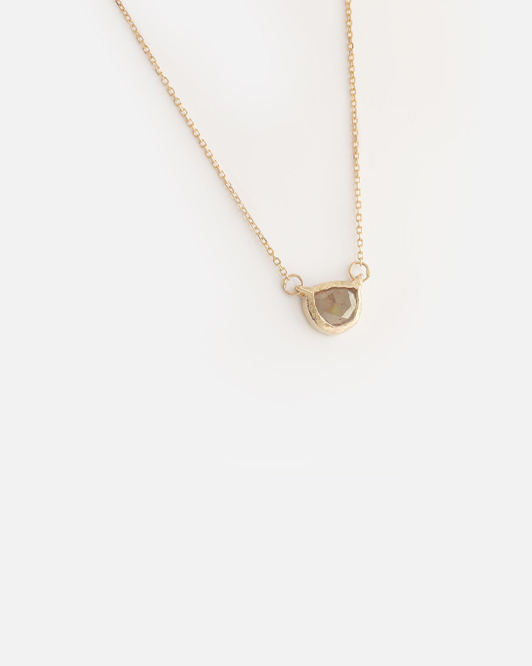 Flat Brown Grey Diamond Necklace By Ariko in pendants Category