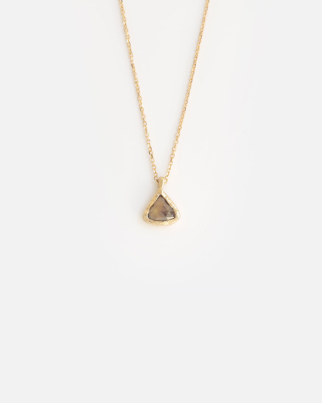 Flat Brown Diamond Necklace By Ariko