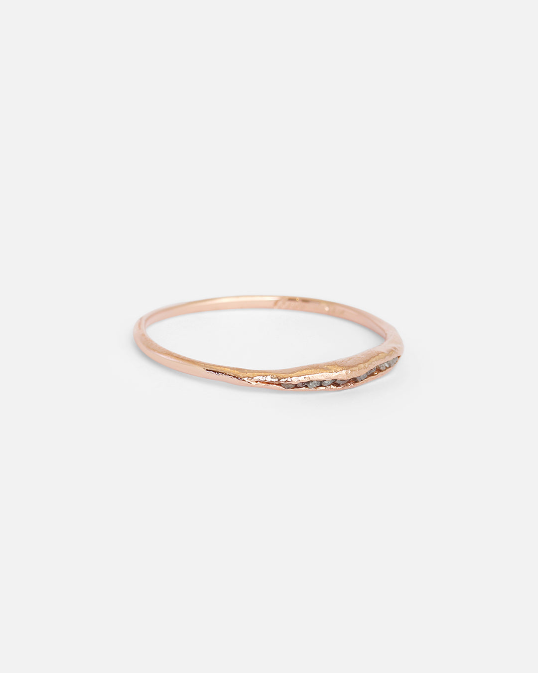 Rough Grey Diamond / Pink Ring By Ariko in rings Category