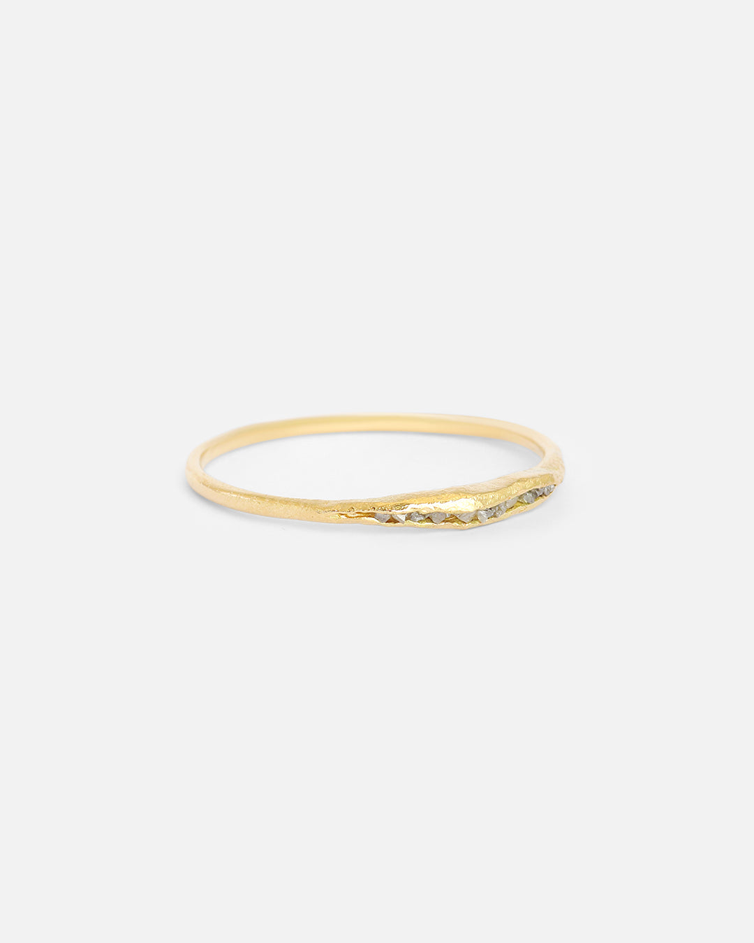 Rough Grey Diamond / Yellow Ring By Ariko