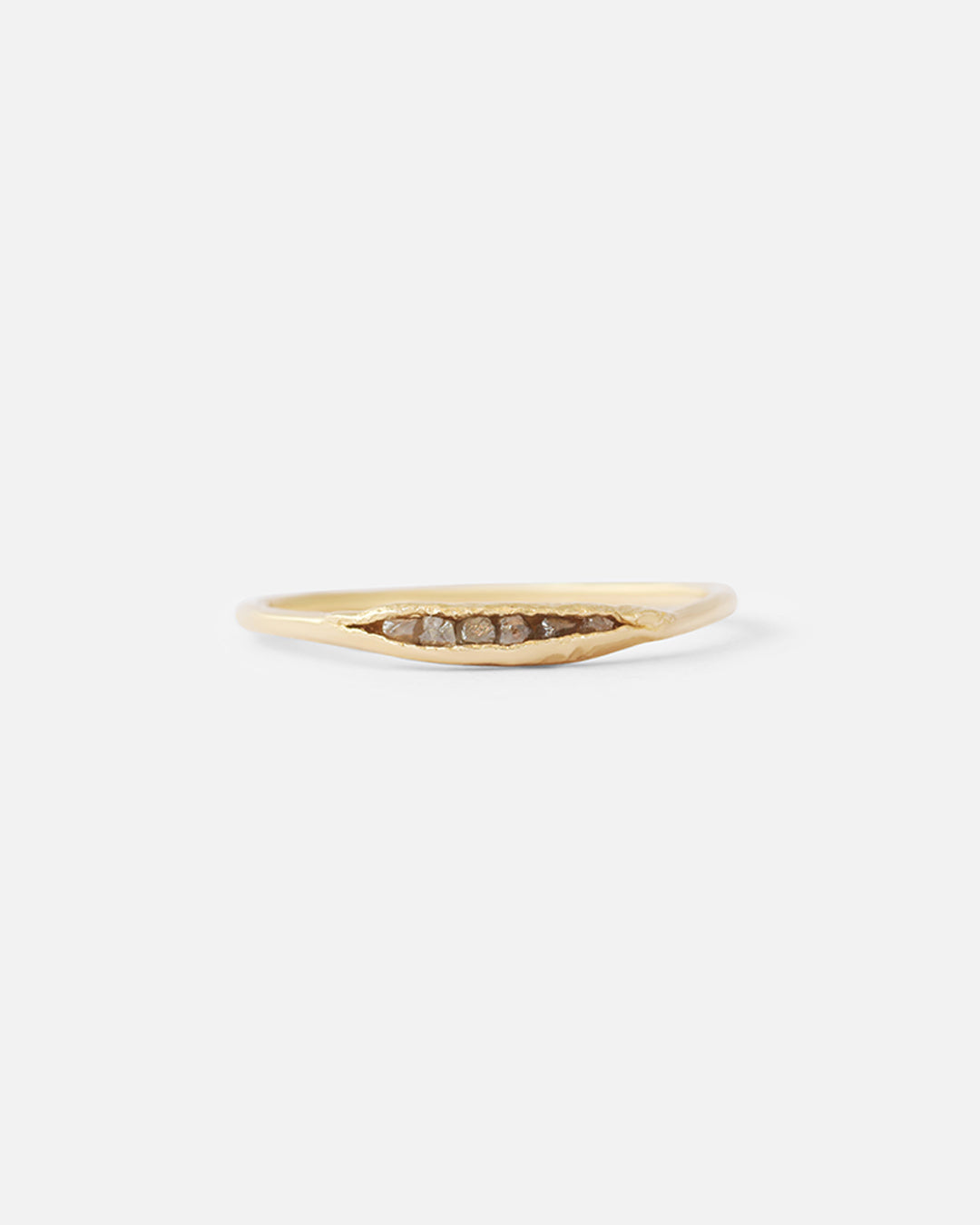 Tiny Champagne Brown Diamond / Ring By Ariko in rings Category