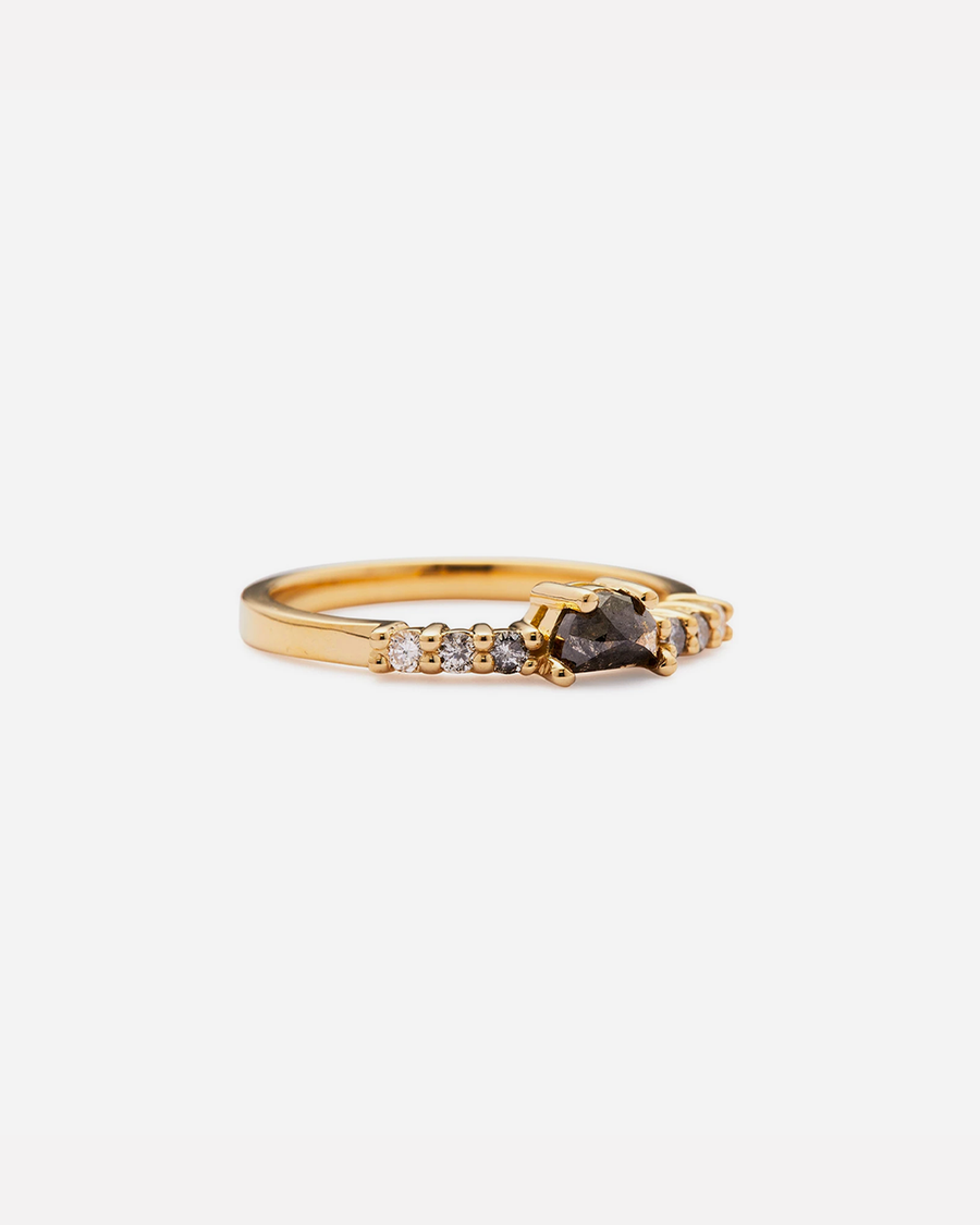 Artemis / Half Moon Diamond Ring By Casual Seance in ENGAGEMENT Category