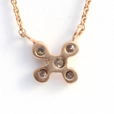 Bubble 10 / White Diamond Pendant By Hiroyo