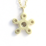 Bubble 11 / Grey Diamond Pendant By Hiroyo