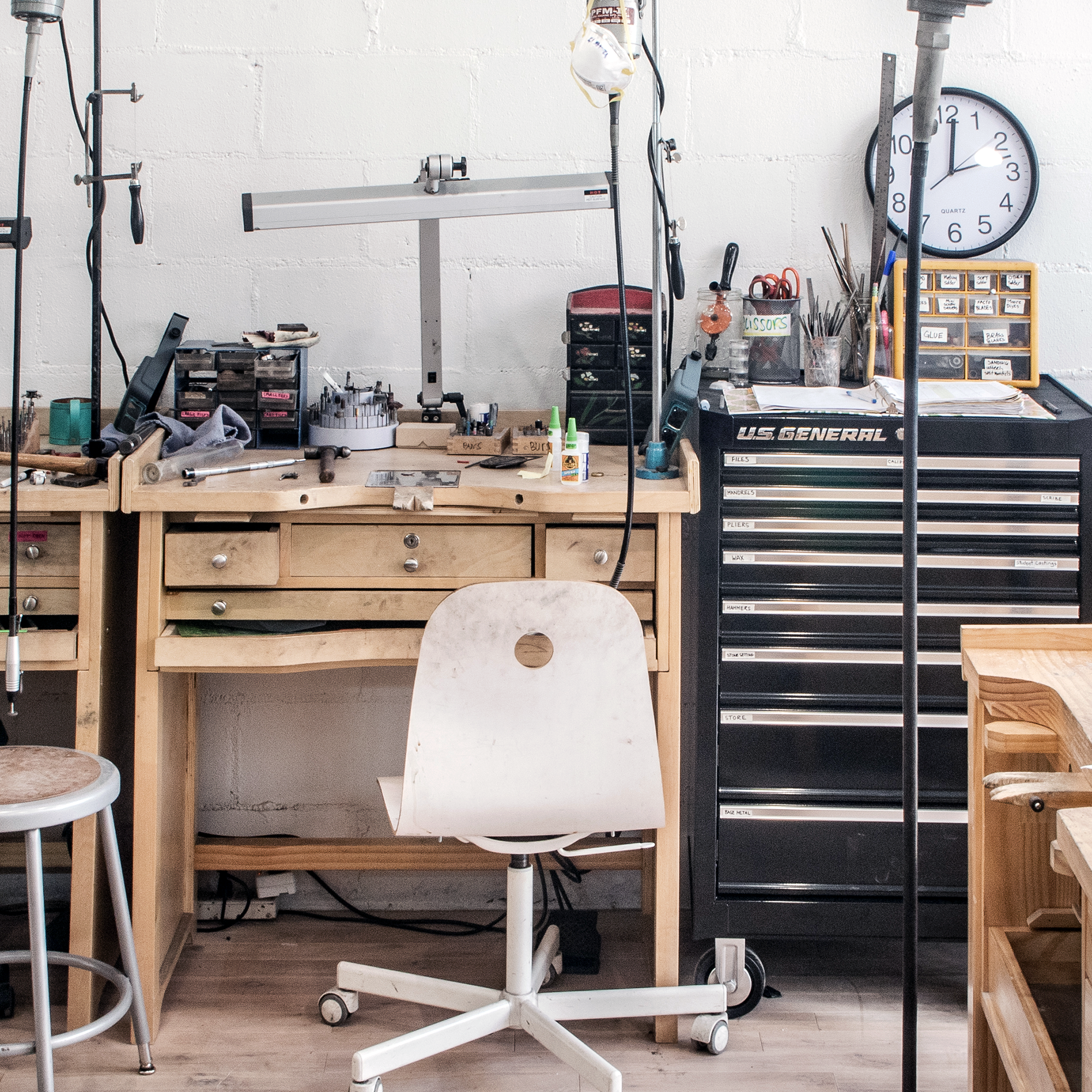 The sales jewellery workshop