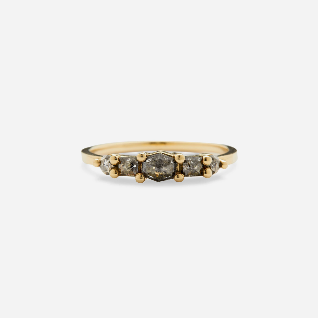 Betty / Geometric Diamond Ring By Casual Seance