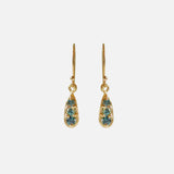 Silk / Blue Green Sapphire Earrings By Hiroyo in earrings Category