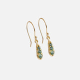 Silk / Blue Green Sapphire Earrings By Hiroyo in earrings Category