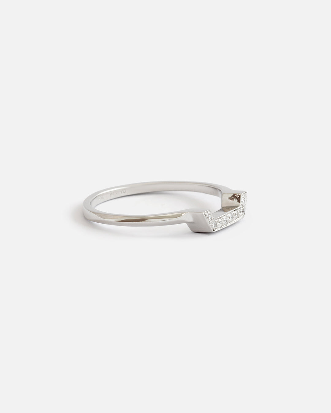 Pave Setting / Bottom Stackable Ring By Hiroyo