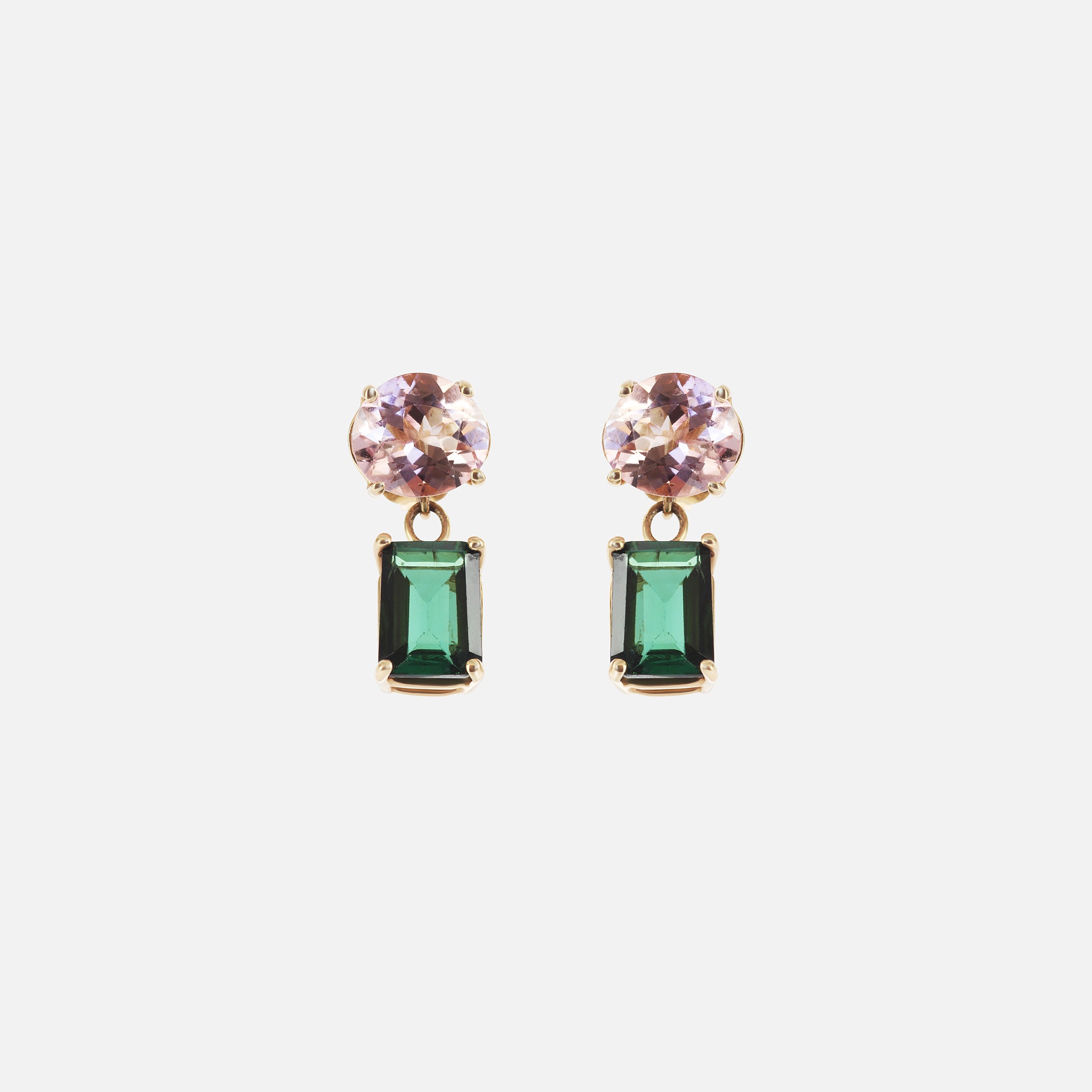 Topaz and Tourmaline Drop Earrings By Bree Altman in earrings Category