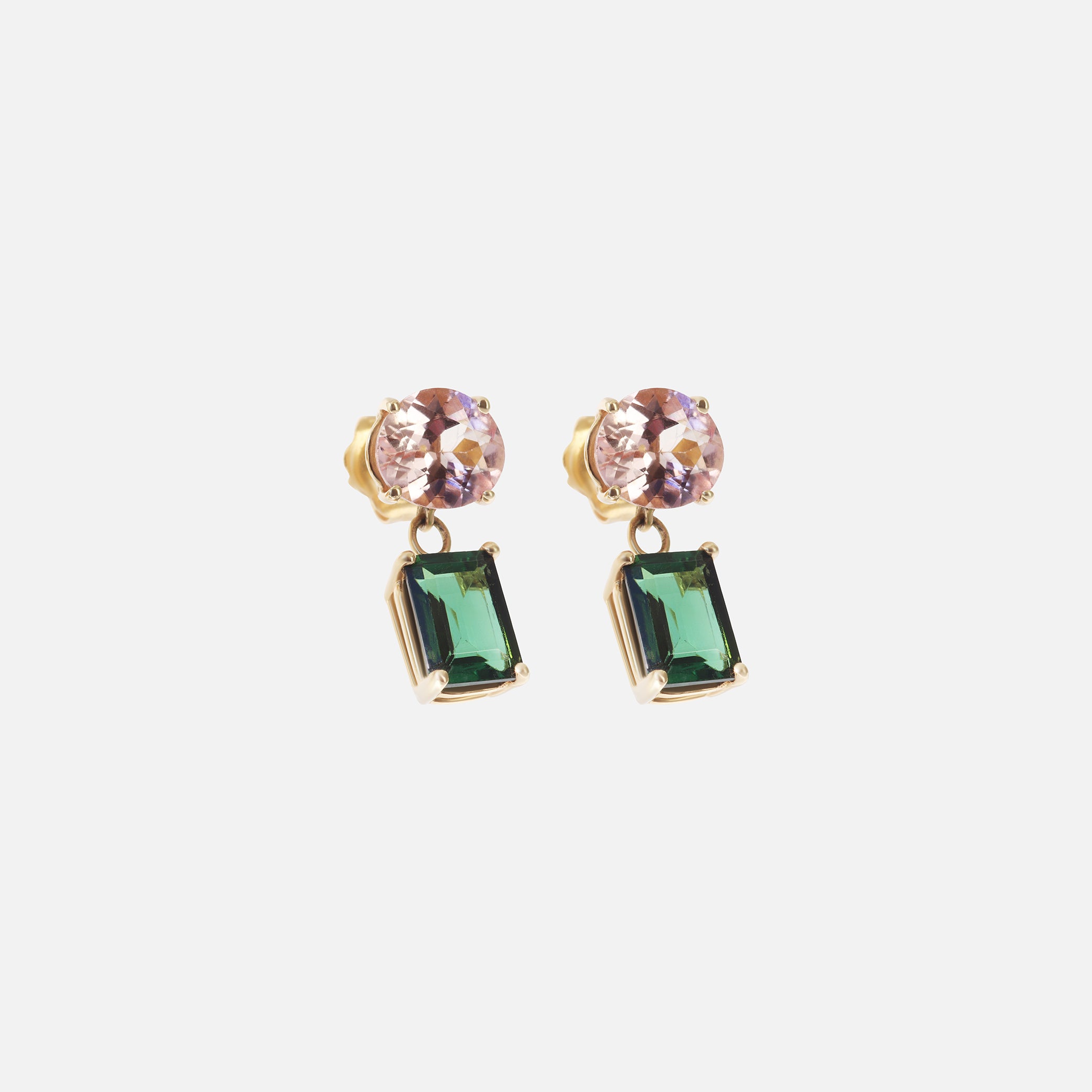 Topaz and Tourmaline Drop Earrings By Bree Altman in earrings Category