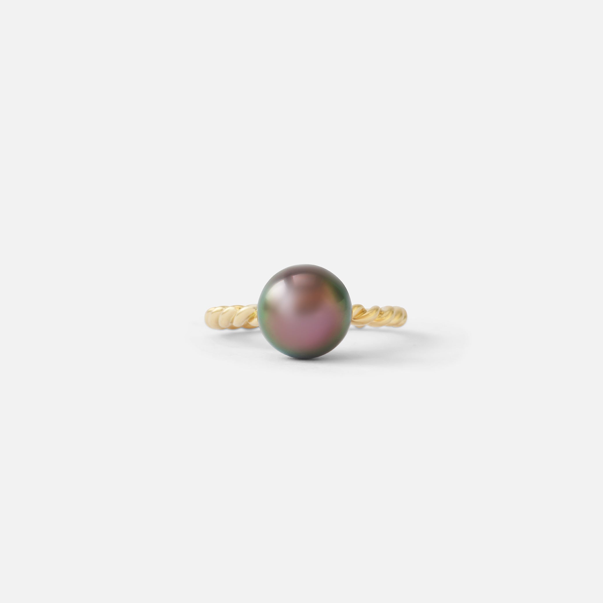 Twisted Band Tahitian Pearl Ring By Bree Altman