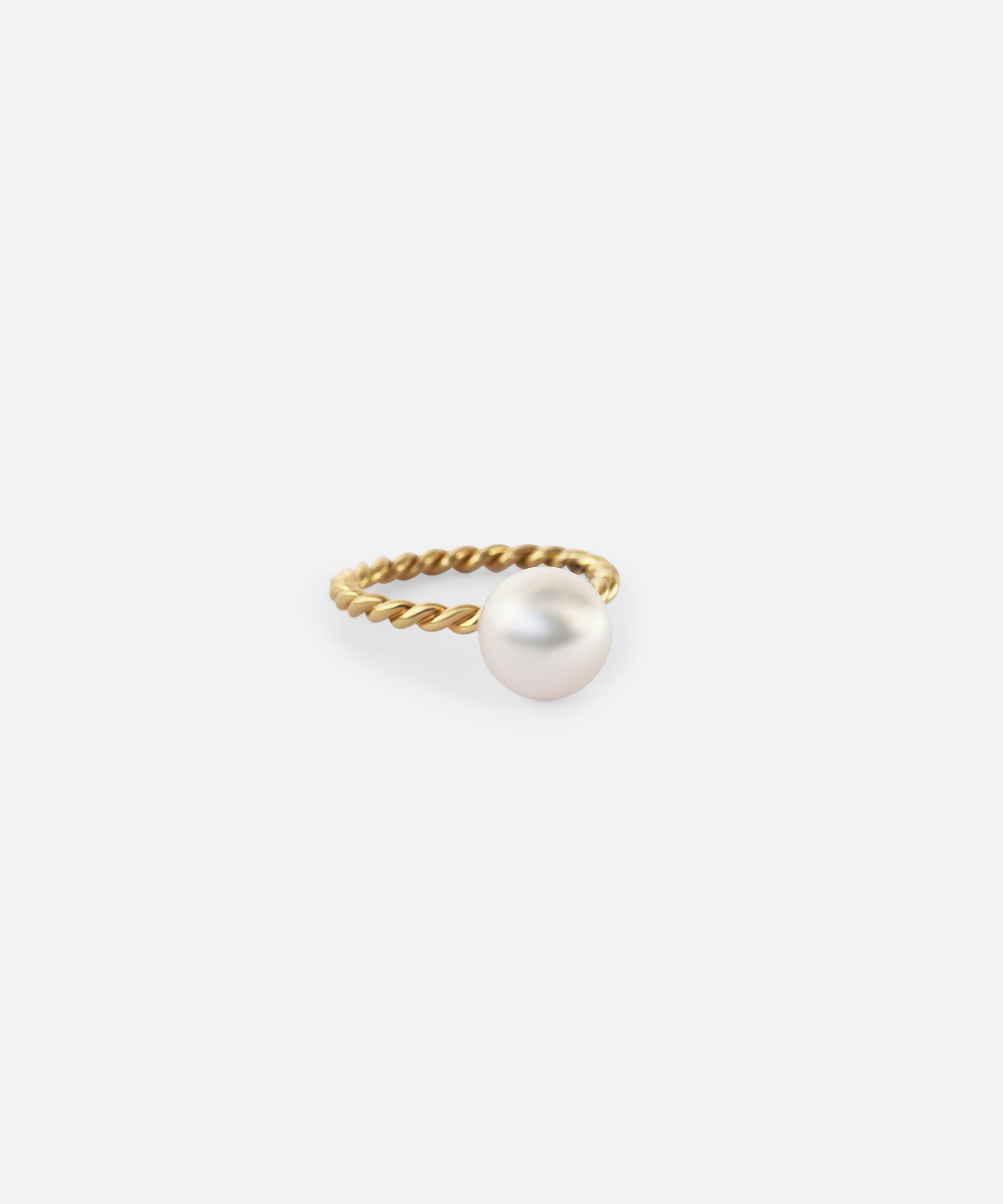 Twisted Band Akoya Pearl Ring By Bree Altman in rings Category