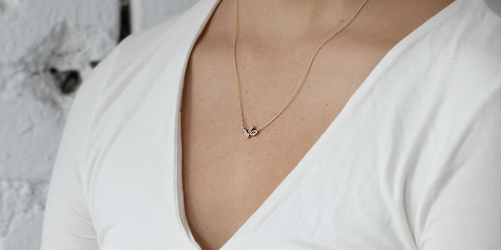 Bubble 27 / Colored Diamond Pendant By Hiroyo